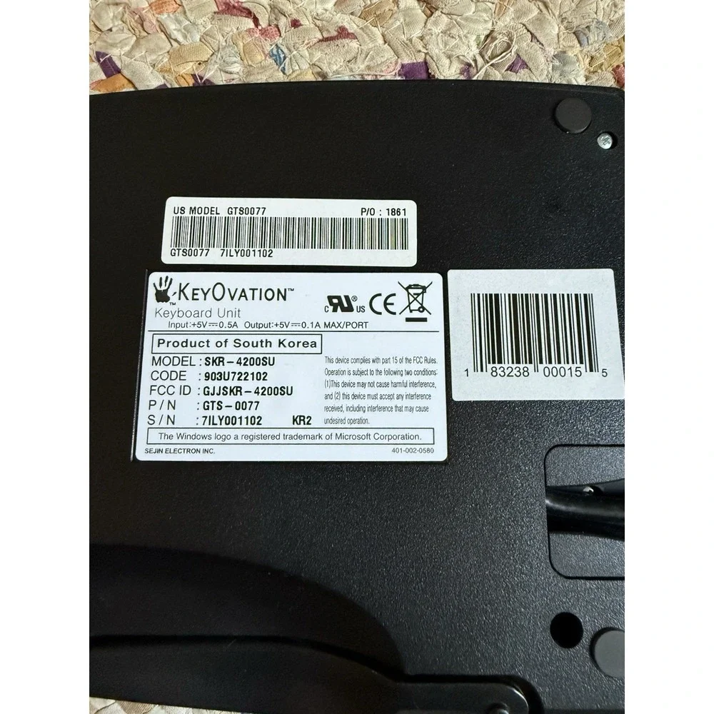 Goldtouch KeyOvation Wired Ergonomic Split‎ Keyboard Model SKR-4200SU